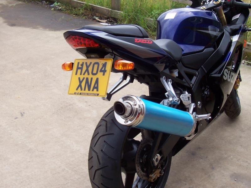 Support de Plaque R&G pour Suzuki GSX-R 750 (04-05) - LP0005BK