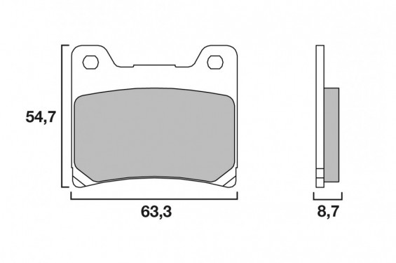 Plaquette de frein Arrière Brembo 07YA11.SP - Syntérisé Route et Piste Plaquette de frein Arrière Brembo 07YA11.SP - Syntérisé Route et Piste