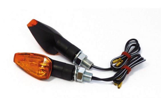 Clignotant Moto Homologué SAPHIR Noir Clignotant Moto Homologué SAPHIR Noir