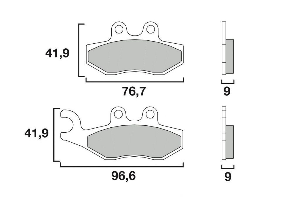 Plaquette de Frein Scooter Avant CL Brakes 3060MSC