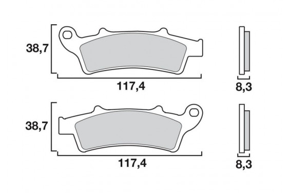 Plaquette de Frein Scooter Avant CL Brakes 3056MSC Plaquette de Frein Scooter Avant CL Brakes 3056MSC