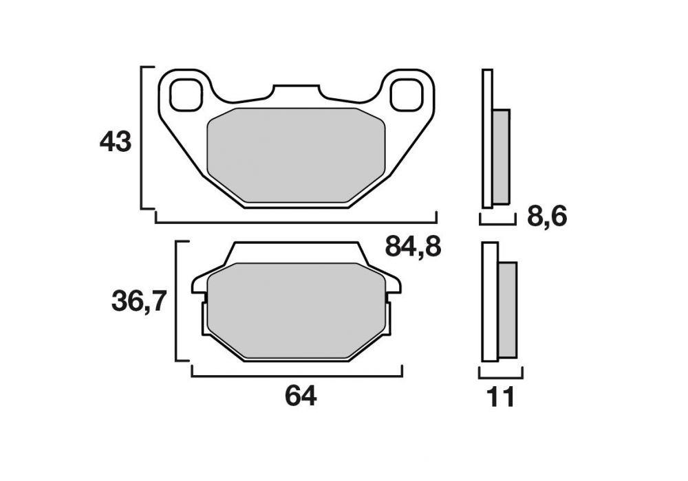 Plaquette de Frein Scooter Avant CL Brakes 3068MSC