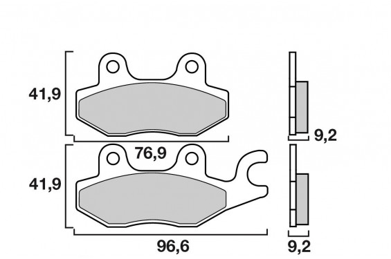 Plaquette de Frein Scooter Avant CL Brakes 3062MSC Plaquette de Frein Scooter Avant CL Brakes 3062MSC