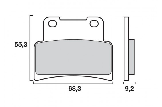 Plaquette de frein Avant Brembo 07100 CC Plaquette de frein Avant Brembo 07100 CC
