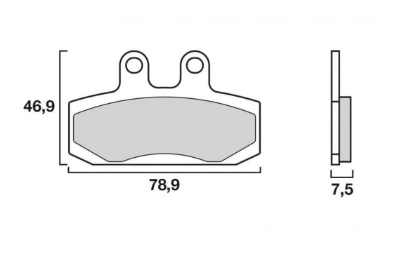 Plaquette de frein Avant Brembo 07007 CC Plaquette de frein Avant Brembo 07007 CC