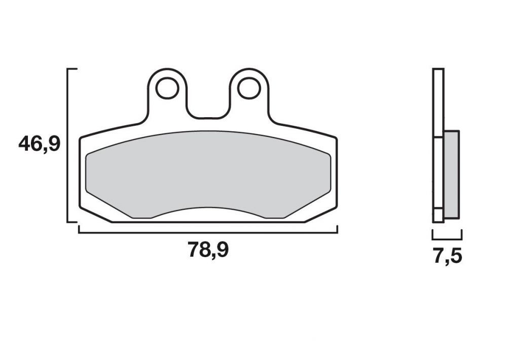 Plaquette de frein Avant Brembo 07007 CC