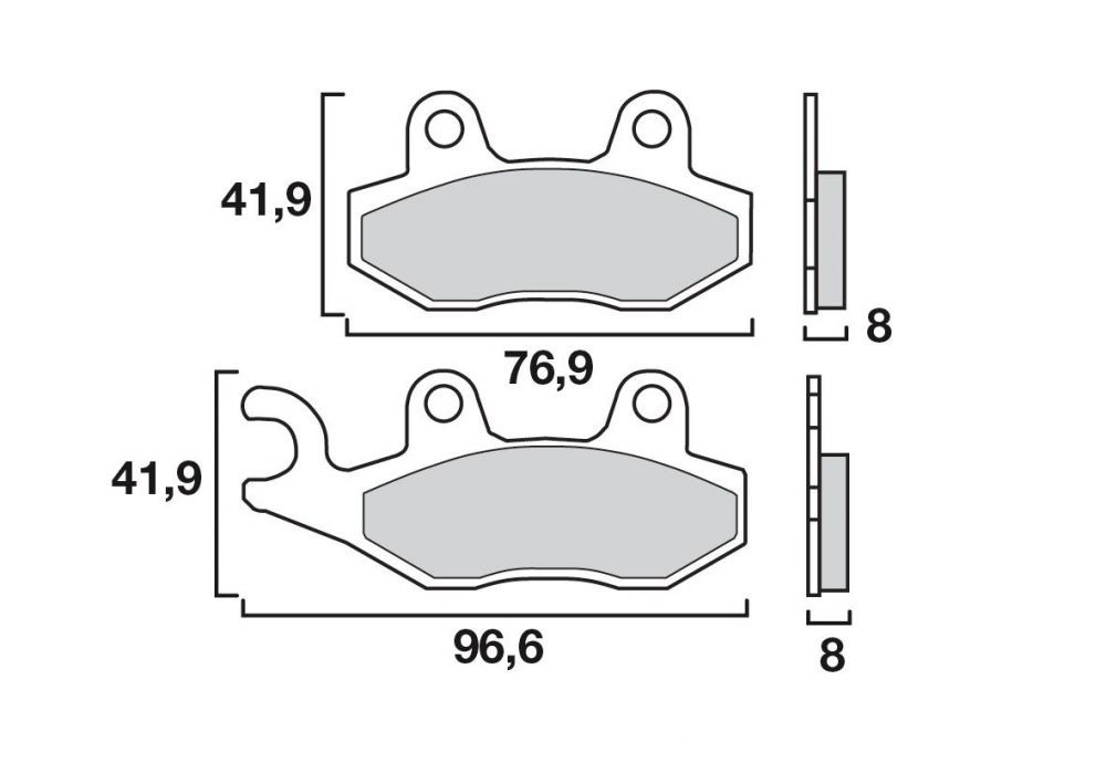 Plaquette de frein Avant Brembo 07076 XS