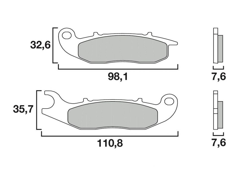 Plaquette de frein Avant Brembo 07GR03 CC