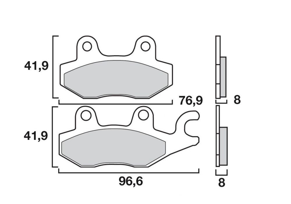 Plaquette de frein Avant Brembo 07071 XS
