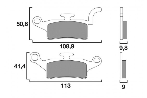 Plaquette de frein Avant Brembo 07093 CC Plaquette de frein Avant Brembo 07093 CC