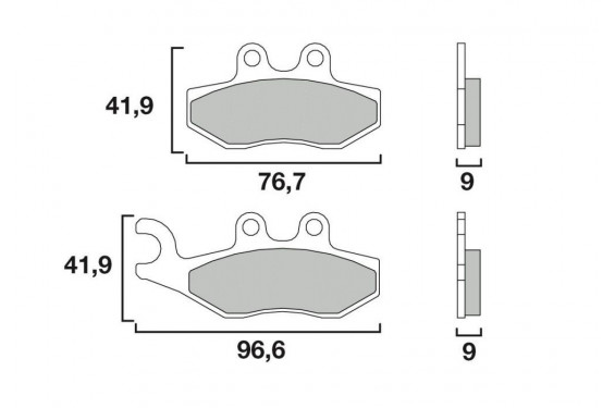Plaquette de Frein Scooter Arrière CL Brakes 3060MSC Plaquette de Frein Scooter Arrière CL Brakes 3060MSC
