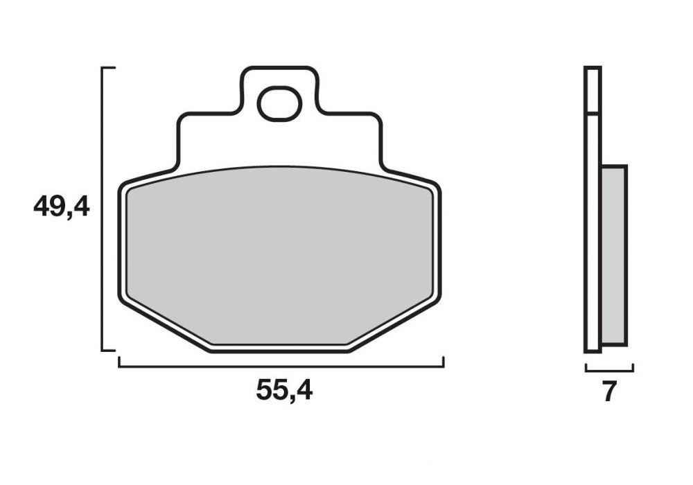 Plaquette de frein Arrière Brembo 07047 CC