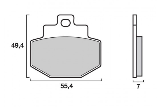 Plaquette de Frein Scooter Arrière CL Brakes 3054MSC Plaquette de Frein Scooter Arrière CL Brakes 3054MSC