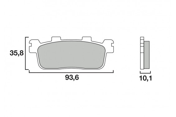 Plaquette de Frein Scooter Arrière CL Brakes 3092MSC Plaquette de Frein Scooter Arrière CL Brakes 3092MSC
