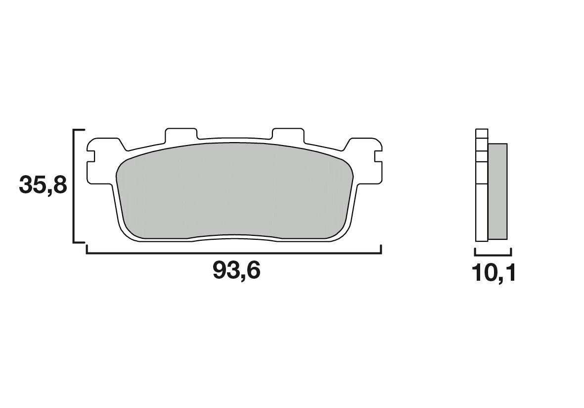 Plaquette de Frein Scooter Arrière CL Brakes 3092MSC