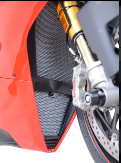 Protection de Radiateur Eau & Huile Alu R&G pour 1100 Panigale V4 (17-24) - RAD9021BK