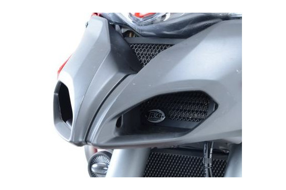 Protection de Radiateur d'Huile Alu R&G pour Ducati Multistrada 1200 & S (10 -14) - OCG0020BK