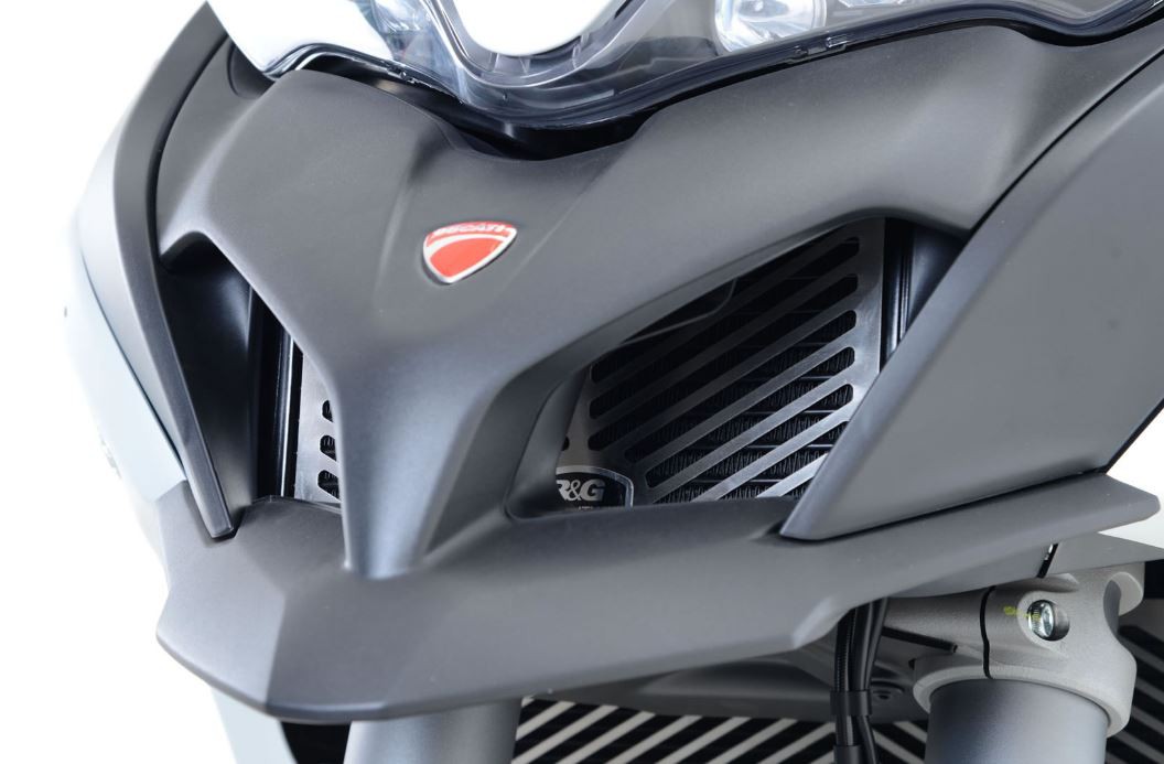 Protection de Radiateur d'Huile Inox R&G pour Ducati Multistrada 1200 & S (10-17) 1200 Enduro (16-18) - SCG0008SS