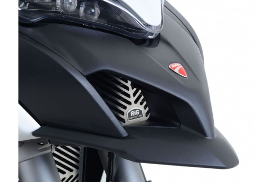 Protection de Radiateur d'Huile Inox R&G pour Ducati Multistrada 1200 & S (10-17) 1200 Enduro (16-18) - SCG0008SS Protection de Radiateur d'Huile Inox R&G pour Ducati Multistrada 1200 & S (10-17) 1200 Enduro (16-18) - SCG0008SS