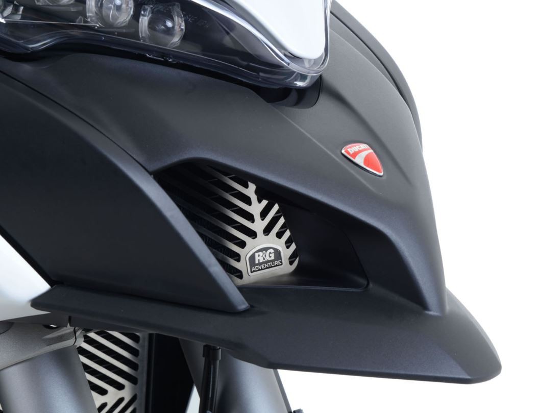 Protection de Radiateur d'Huile Inox R&G pour Ducati Multistrada 1200 & S (10-17) 1200 Enduro (16-18) - SCG0008SS