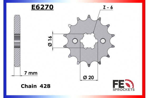 Kit Chaine Moto FE pour YZF-R 125 (08-18)