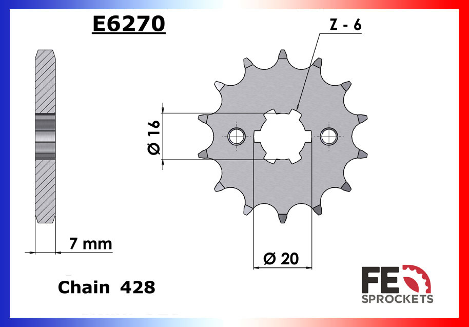 Kit Chaine Moto FE pour YZF-R 125 (08-18)