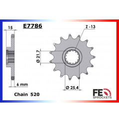 Kit Chaîne Moto FE pour Kawasaki ZX6-RR Ninja (03-04)