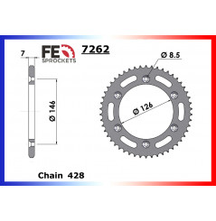 Kit Chaîne Moto FE pour Suzuki TSR 125 (89-96)