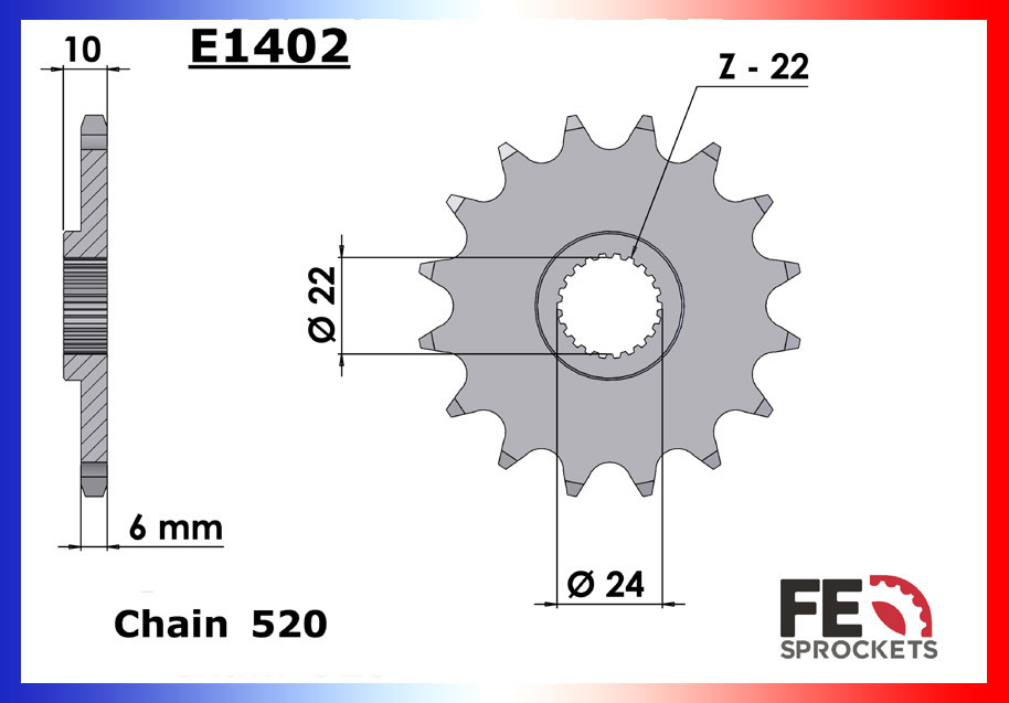 Kit Chaine Moto FE pour BMW F650 Funduro (93-00)