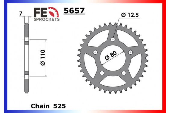 Kit Chaine Moto FE pour Honda Africa Twin 750 (90-92)