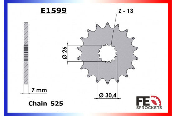 Kit Chaine Moto FE pour Triumph 800 America (03-06)