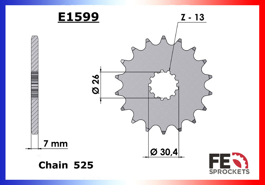 Kit Chaine Moto FE pour Triumph 800 America (03-06)