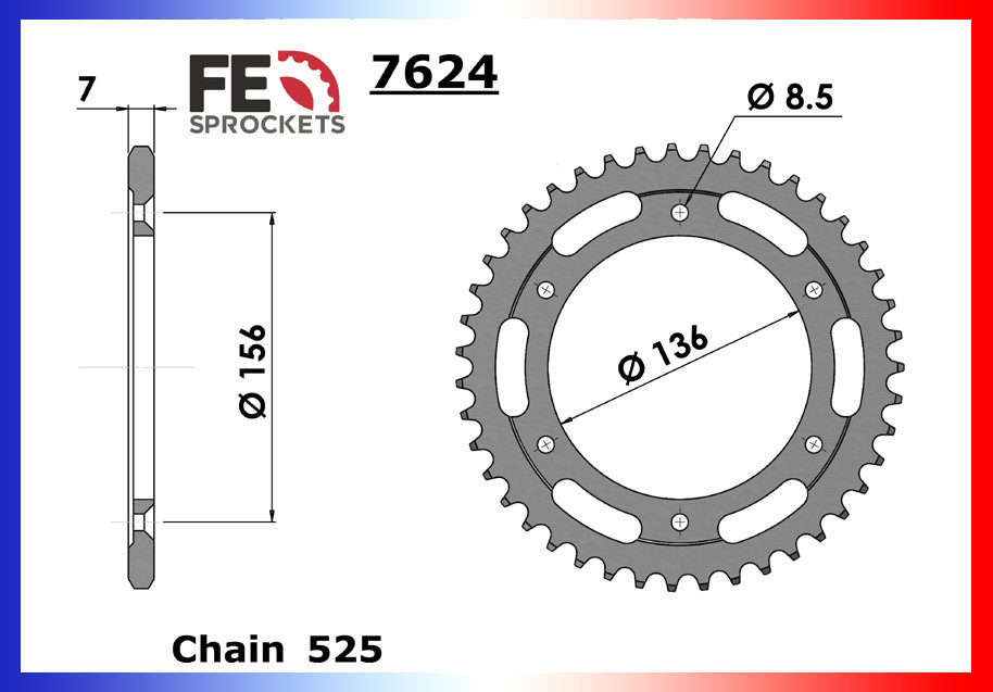 Kit Chaîne Moto FE pour Suzuki XF Freewind 650 (97-02)