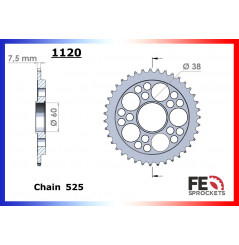 Kit Chaine Moto FE pour Ducati 796 Hypermotard (10-12)