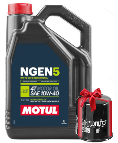 Motul ngen ngen5 5100 recreational commuting road off-road 10w-40 ester technosynthese 4t motor oil