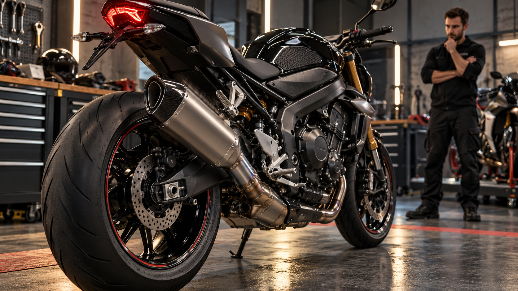 Sonorité d’un Akrapovič sur moto