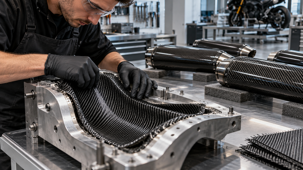 Travail de la fibre de carbone
