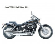 Accessoires moto HONDA 750 Black Widow VT DC de 2000 a 2003 Type RC48